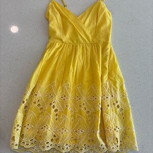 Altar'd State Vibrant Yellow Dress